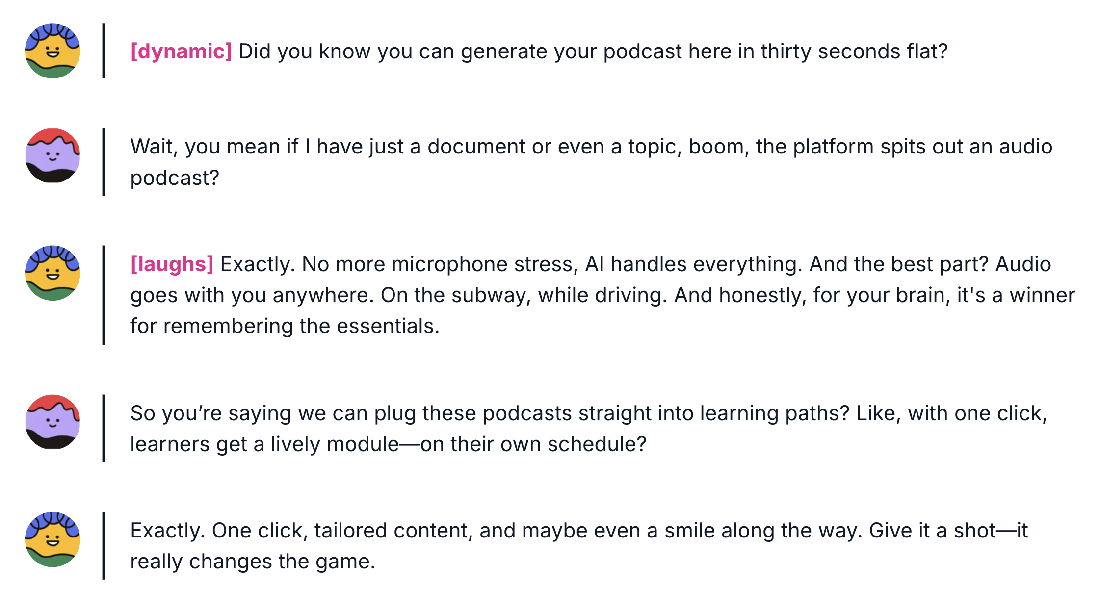 Script podcast sur la plateforme Engramm