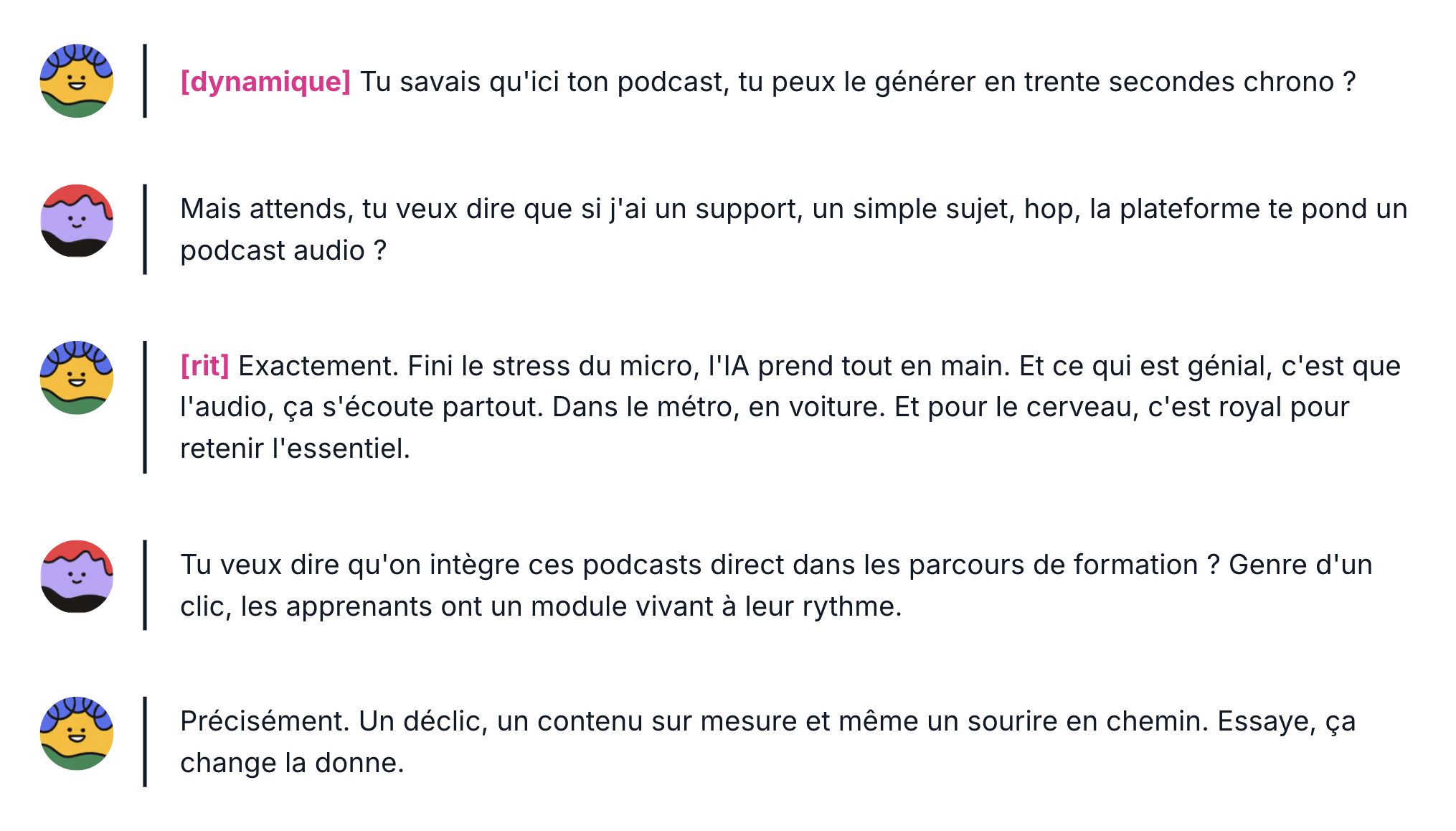 Script podcast sur la plateforme Engramm